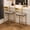 Gold, variant on Eastvita Set of 4 Kitchen Barstools with Back/Footrest - PU Leather Counter - Height Bar Stools for Kitchen Island/Apartment/or Counter Bar (Black)