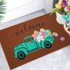 thumbnail image 4 of Xihbxyly Tapete de Pascua, Alfombra de Lana Sintética con Estampado de Dibujos Animados, Antideslizante, para Entrada de Baño, Suave y Cómodo, Versátil para Todo El Año, Ideal para Festividades, Tres, 4 of 6