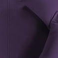 thumbnail image 6 of BNM Flannel Cotton Solid Sheet Set, Split King, Purple, 6 of 6