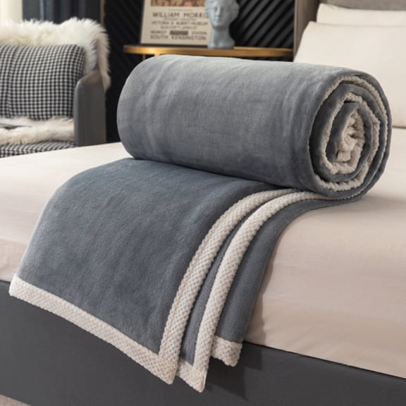 Lssam Fleece Throw Blankets: Ultra Soft & Fluffy Plush, Warm Sherpa & Cozy Winter Blanket for Adults, Couch, Bed, Sofa - Cuddle Fuzzy Blanket