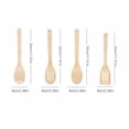 thumbnail image 5 of Wooden Spatula Long Handle Flat Non-Stick Kitchen Cookware with Holes for Mixing and Cooking, Easy to Hang 11.8", 5 of 6