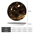 thumbnail image 2 of Gaeub Classical Golden Casino Print Ceramic Plate,Dinner Plates,Bone China Decorative Plates with Display Stand,Art Ceramic Ornaments for Wall Hanging Decoration-8in, 2 of 6