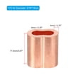 thumbnail image 2 of Unique Bargains 5/16"/ 8mm Wire Rope Loop Sleeve, 5 Pack Copper Double Ferrule Duplex Crimping Loop Sleeve, Golden, 2 of 5