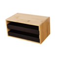 thumbnail image 3 of Organizador de maquillaje Soledad con cajón contenedor de almacenamiento de cosméticos Negro, 3 of 10