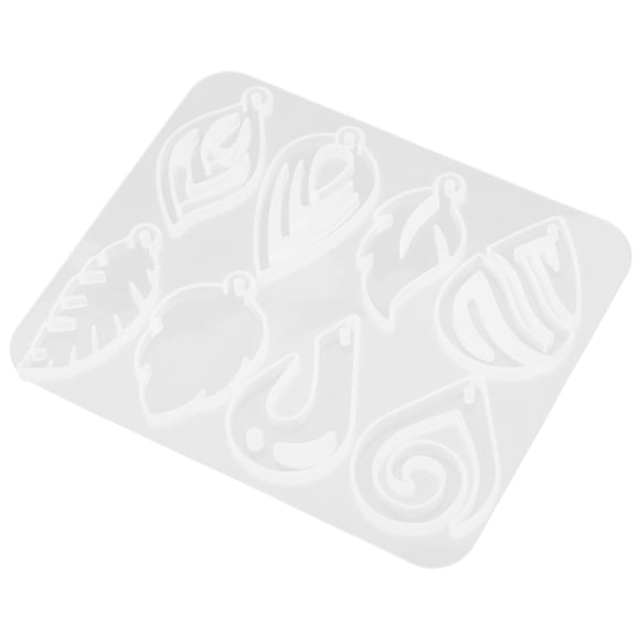 AURARMLET White Silicone Pendant Casting Mold for DIY Jewelry Flexible Non Stick Earring Mold for Baking