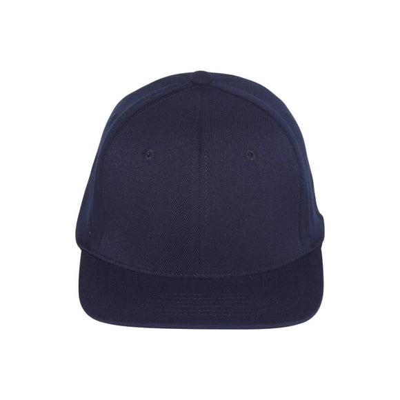 Original FlexFit Flat Bill Baseball Hat Cap, S/M Navy
