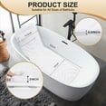 thumbnail image 7 of Full Body Bath Pillow for Bathtub, Non-Slip Bath Pillows for Tub, Spa Bathtub Pillow Cushion for Headrest Neck Shoulder and Back Rest Support，Relaxation Spa Accessories-50 x 15" (White), 7 of 7