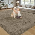 thumbnail image 3 of 8x10 Area Rug for Living Room:Ultra Soft Fluffy Shag Beige Rugs,Large Fuzzy Plush Indoor Non Slip Carpet Washable Rug for Bedroom Kids Nursery Office Dorm Modern Decor(Grey Camel 8'x10'), 3 of 7