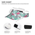 thumbnail image 3 of Yiaed Flamingo Print Sport Sun Visor Hats Adjustable Empty Top Baseball Cap Cotton Ball Caps for Women and Men, 3 of 5