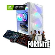 Odyssey DG19 R2 Custom Gaming PC, White ATX LED Gaming Case, RGB LED Fans, Intel Core i5 3.0GHz, 16GB RAM, 1TB SSD, GTX 1650, Wi-Fi, Windows 11 Pro