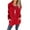 Red, variant on Women's Overcoat Loose Button Down Outerwear Coat Casual Long-Sleeve Jacket for Fall and Winter Brown 2XL