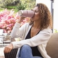 thumbnail image 5 of MIRA 20 oz Stainless Steel Insulated Travel Car Mug - Spill Proof Twist On Flip Lid & Easy to Hold Handle - Double Wall Vacuum Insulated Coffee & Tea Mug Keeps Hot or Cold - Punch, 5 of 8