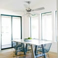 thumbnail image 4 of Parrot Uncle 52 Inch Ceiling Fan with Lights, Remote Control, Crystal Chandelier, Chrome, Reversible Motor, 4 of 14