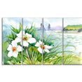 thumbnail image 2 of Fleurs Épanouies sur Rivière d'Été - Toile d'Art Paysager, 2 of 3