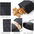 thumbnail image 4 of 100PCS 5 Colors Matte Window Mylar Bags 5.5"×7.8", Smell Proof Zipper Foil Pouches for Candy Food Packaging, 4 of 7