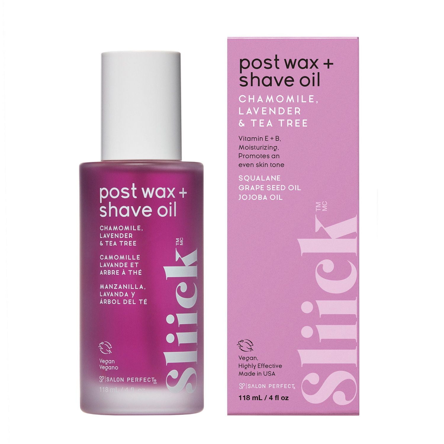 Sliick - Post Wax Oil - Lait de camomille & Lavande Arbre à thé - Vitamine E+B - 118 ml