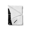 thumbnail image 2 of Saying Soft Flannel Fleece Throw Blanket, Calligraphy Lettering on Scribble Illustration of Black and White Home Appliance, Cozy Plush for Indoor and Outdoor Use, 60" x 80", Black White, by Ambesonne, 2 of 5
