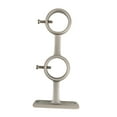 thumbnail image 3 of GUOOL Support de Tringle à Rideau Double Fixation Murale pour Salle de Bain Salon Maison Argent, 3 of 9