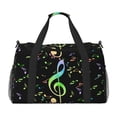 thumbnail image 1 of Easygdp Music Notes Bolsa de Gimnasio, Bolsa de Viaje Duffel, Bolsa de Fin de Semana con Compartimentos, Bolsa de Mano para Noche, 1 of 5