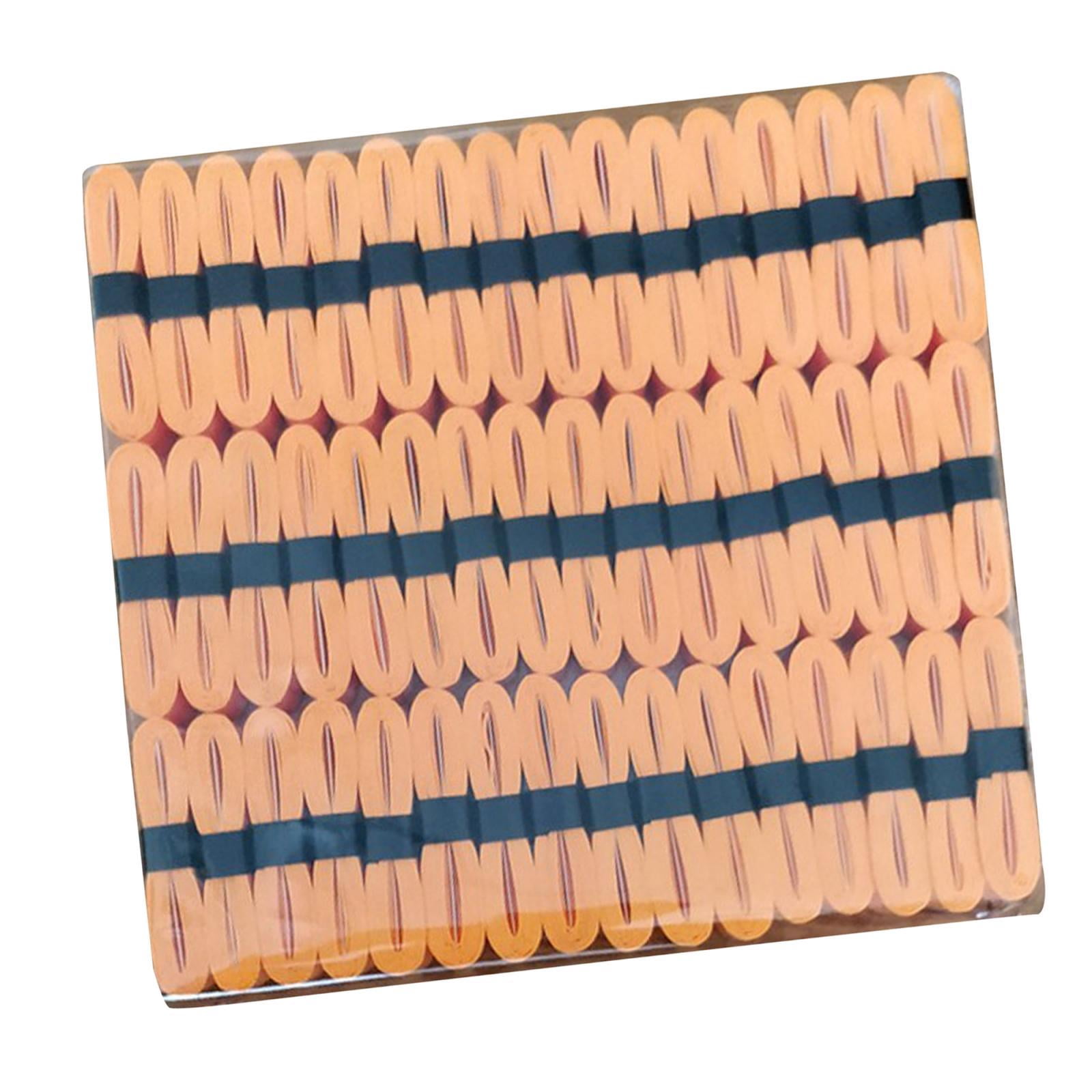 48Pcs Tennis Racket Grip Tape Badminton Squash Racquet Grip Handle Grip Band for orange