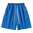 thumbnail image 2 of Dxzfnsa Mens Casual Shorts-Cotton Golf Hiking Drawstring Elastic Waist Work Shorts with Pockets Sweat Pants for Mens M-4XL, 2 of 4