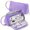 Purple, variant on Lunxisen 1 Pcs Pencil Case Organizer Large Capacity Multi Compartment Zipper Pouch For Office Supplies Stationery Storage
