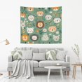 thumbnail image 2 of WOBOGO Cute Animal Faces in A Seamless Jungle Pattern Tapestry 60×40in Home Living Room Bedroom Wall Hanging Ornaments, 2 of 10
