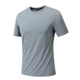thumbnail image 6 of JFOPQVSM Men's Sports T Shirt Summer Solid Color Quick Drying Breathable Printed T Shirt, 6 of 7