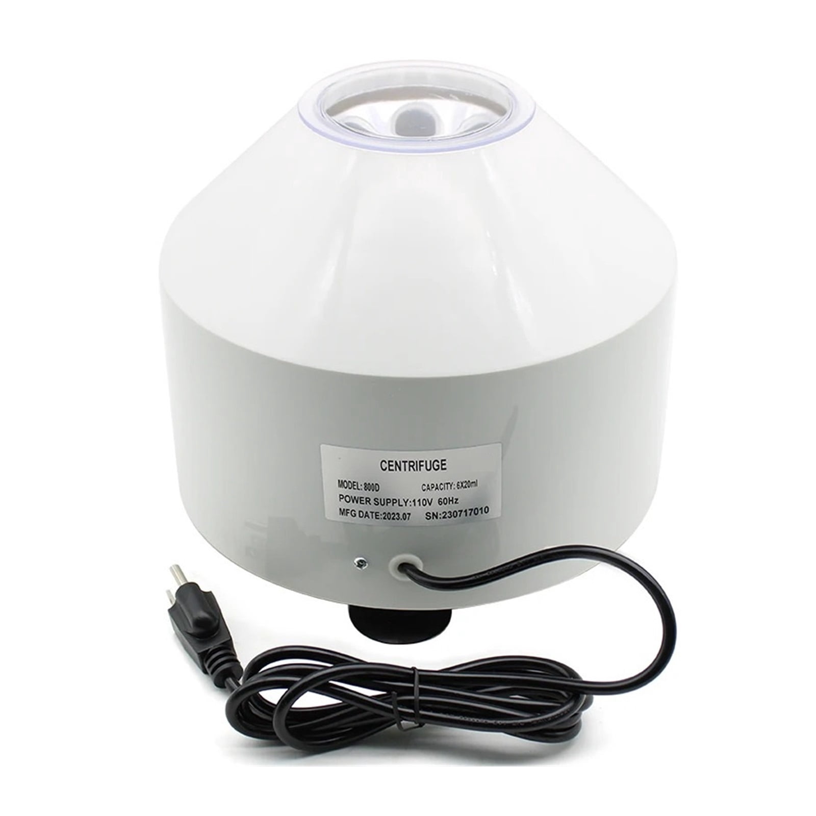 800D Desktop Centrifuge with 6x20mL Rotor 4000RPM