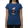 thumbnail image 3 of Red Steamboat Willie Design T-shirt Color Women's -SmartPrintsInk Designs, 3 of 4