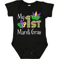 thumbnail image 3 of Inktastic My 1st Mardi Gras with Mask Boys or Girls Baby Bodysuit, 3 of 5