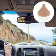 thumbnail image 4 of 3pcs Car Air Freshener Hanging Perfume Bottles Refillable Glass Diffuser Bottles With Wood Lid Essential Oil Car Freshener Pendant For Auto Ornaments, 4 of 4