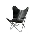 thumbnail image 1 of FASHION N YOU H-1147 Fauteuil Papillon en Cuir Blanc, 1 of 1