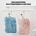 thumbnail image 5 of 6PCS Chenille Hand Towels, Soft Absorbent Bathroom Hand Towel, Cute Quick Drying Animal Hanging Hand Towels for Kitchen Powder Room Kids (White+Gray+Pink+Blue, Hedgehog), 5 of 7