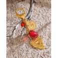 thumbnail image 4 of Llavero charm para bolso Mchic corazón dorado con dijes en resina, 4 of 6