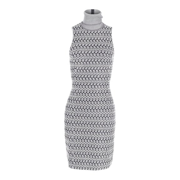 Pre-Owned Missoni Sleeveless Turtleneck Dress in Grey Viscose