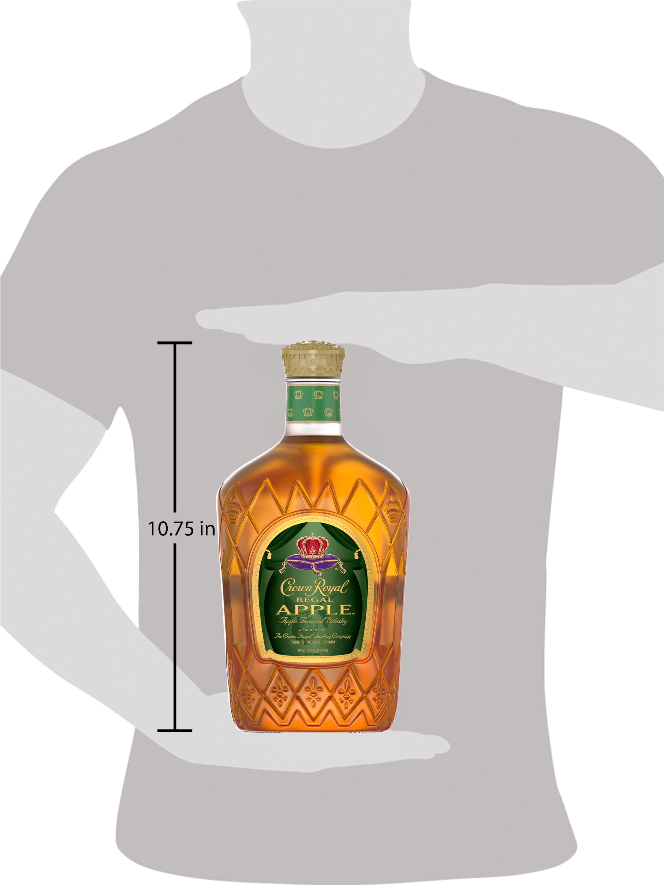 Crown Royal Regal Apple Flavored Whisky 1 75 L 70 Proof Walmart Com Walmart Com