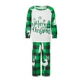 thumbnail image 2 of Elippeo Christmas Pajamas for Family Long Sleeve Snowflake Print Tops + Plaid Pants Set Winter Sleepwear, 2 of 10