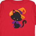 thumbnail image 4 of Inktastic Halloween Cat, Cute Cat, Black Cat, Witch Hat Boys or Girls Long Sleeve Toddler T-Shirt, 4 of 5