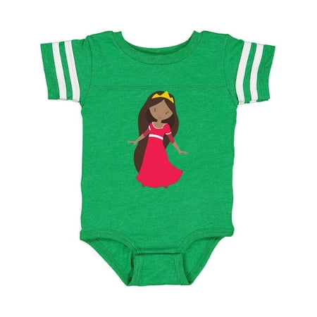 

Inktastic African American Princess Princess In Red Dress Gift Baby Girl Bodysuit