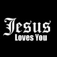 thumbnail image 2 of SPRING PARK Jesus Love You Letters Reflective Car Vehicle Body Window Decals Sticker Decor, 2 of 7