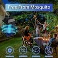 thumbnail image 4 of Bug Zapper Outdoor, Mosquito Zapper Outdoor, Electric Fly Zapper, Bug Zapper, Mosquito Killer, Fly Traps, Flying Insects Zapper 4200V, ABS Plastic Outer (Black), 4 of 9