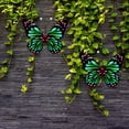 thumbnail image 2 of VerPetridure Garden Butterfly Decorative Bark Pendant Butterfly Art Green Garden Butterfly Art Outdoor Garden Backyard Metal Animal Decoration Gift, 2 of 2