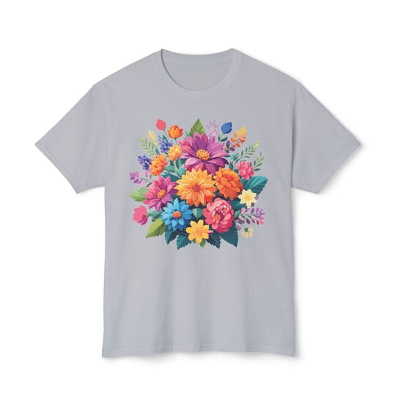Floral T-Shirt, Vintage Flowers Tee, Floral Tees, Floral Art Design Shirt, Tee Shirt with Floral Art 9