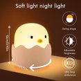 thumbnail image 2 of LED Children Night Light Bedside Lamp Baby Silicone Touch Lamp with Touch Switch(warm yellow light), 2 of 5