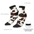 thumbnail image 6 of Sigee Brown Cow for Crew Soft Moisture-wicking Socks ,Cushion Moisture Wicking Boot Socks for Men and Women, 6 of 7