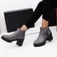 thumbnail image 2 of NECHOLOGY Botas Mujer Adulto Femenino Zapatos Botines mujer Roman Chunky Fashion Shoes Tacones Botas de cuero Tobillo Casual para mujer Botas para mujer (Grey, 7.5), 2 of 6