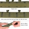 thumbnail image 2 of Cinturón táctico de combate MOLLE, resistente, para uso militar, caza y guerra, 2 of 7