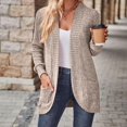 thumbnail image 6 of ZZwxWA Womens Loose Fashion Casual Open Front Long Sleeve Chunky Cardigan Coat with Pocket Long Cardigan Sweaters for Women, 6 of 6