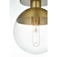 thumbnail image 5 of Living District Eclipse 8 Inch Flush Mount Clear Shade in Chrome, 5 of 9